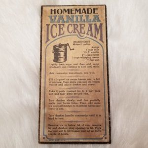 Vintage Wallace Berrie & Co Homemade Vanilla Ice Cream Art